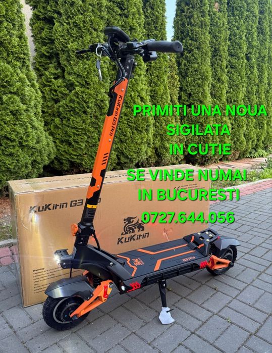 Trotineta electrica KUKIRIN G3 Pro noua sigilata 2400 W pliabila chie
