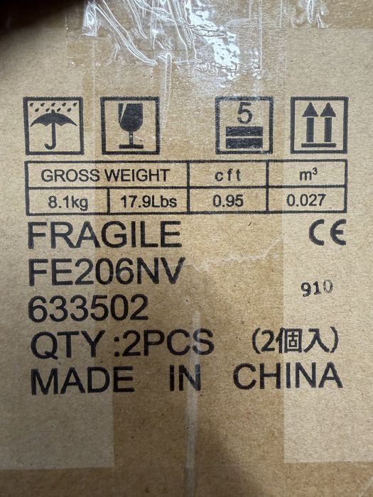 Vand doua difuzoare fullrange fostex fe206 nv 208x208mm(8 inch)