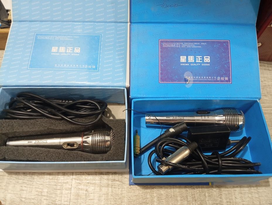Xingma микрофоны 2 штуки никельные один с дистанционным блоком