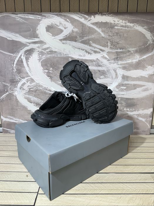 Balenciaga Track Slippers Black