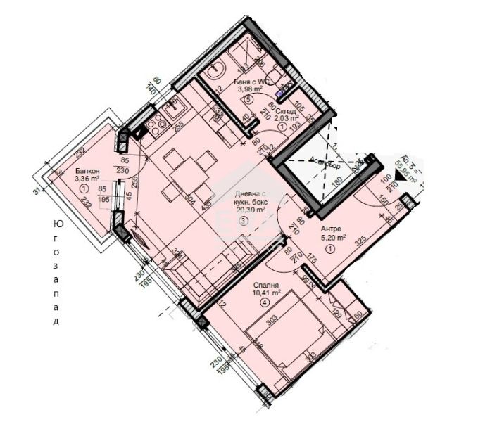 Продава се Двустаен апартамент в Варна, Галата - 64 кв.м за 1750 €/кв.м - Снимка #4