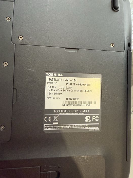 Toshiba satellite l755
