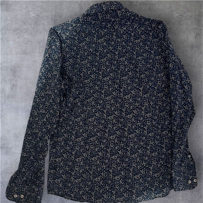 Мъжка риза Teodor Satin Print Stretch, размер XL