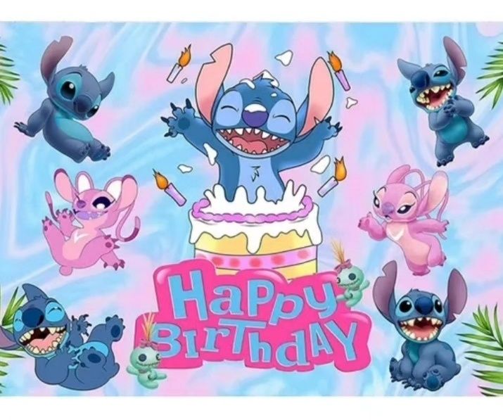 Парти сет украса Стич