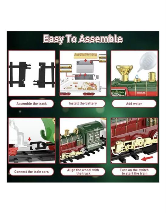 Игрушечный поезд на елку