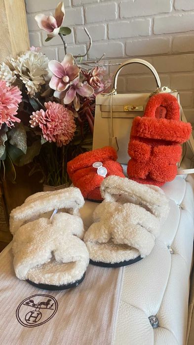 Чехли Ермес вълна 36*39 Hermes Chypre sandal