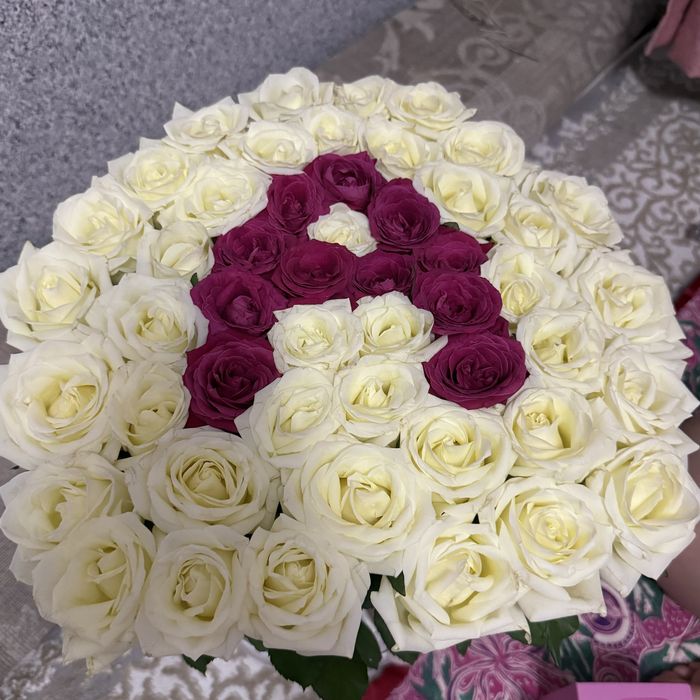 Именной букет в каробках