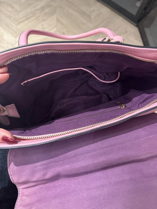 Кожена чанта Versace