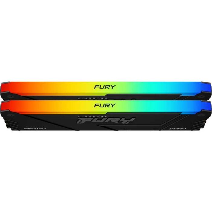Памет Kingston FURY Beast Black RGB 16GB(2x8GB) DDR4 3200MHz CL16