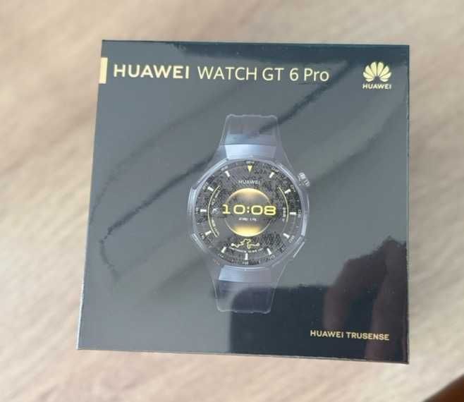 Нов запечатан Huawei Watch GT 6 Pro 46mm Black Titanium ATM-B29