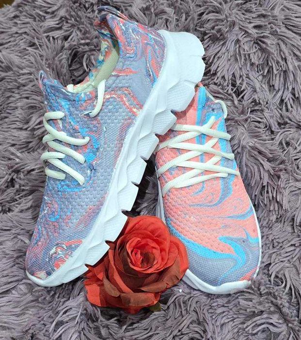 Маратонки с ръчно изработен цветен арт дизайн I Candy Cloud