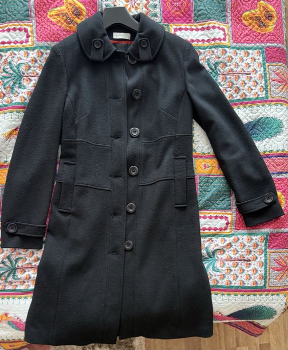 Палто от вълна и полиестер