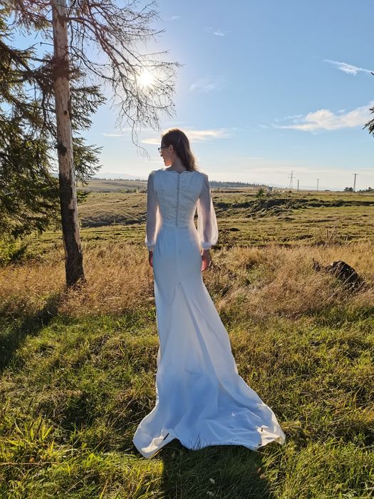 Rochie mireasa tip A, marime S, marca Odys by Olga Pop