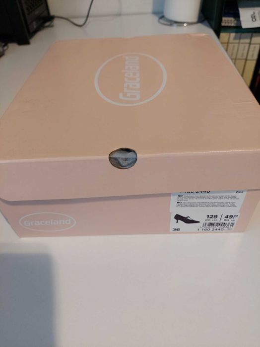 Pantofi damă Graceland noi, mărimea 36, în cutie