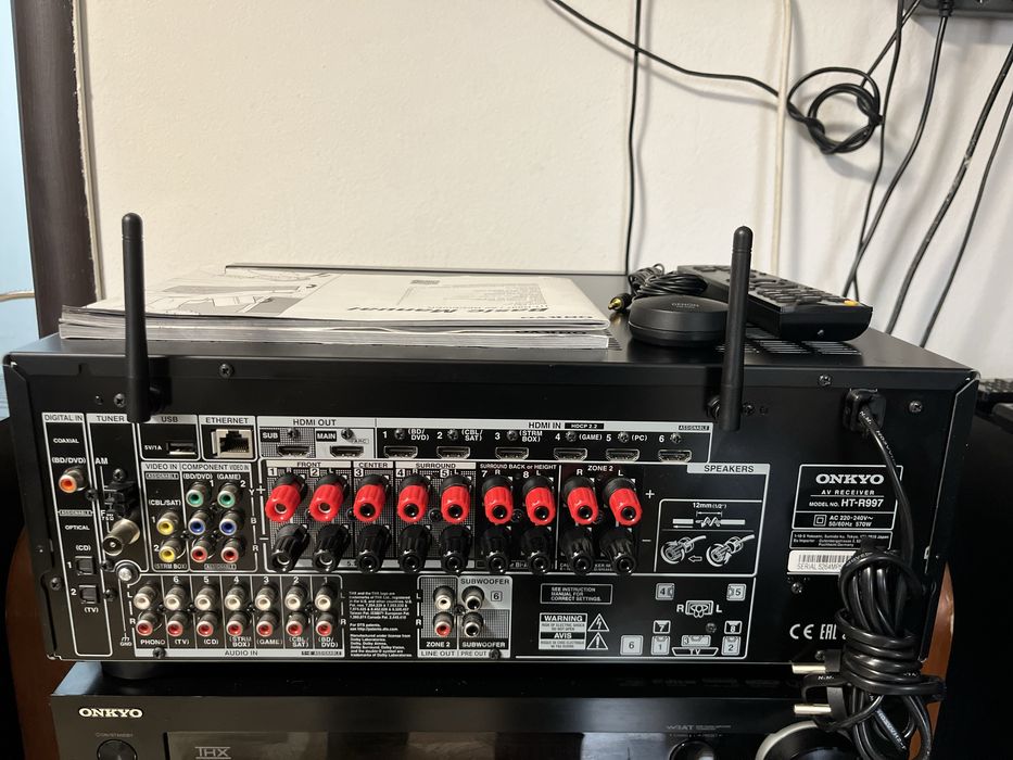 Onkyo HTR-997 4k/7.2/Dolby Vision,Atmos/Bluetooth/wifi/Airplay/usb etc