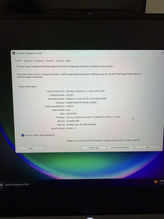 Laptop Gaming Lenovo LOQ , i7-13700HX, RTX™ 5050 8GB GDDR7 , 32GB Ram