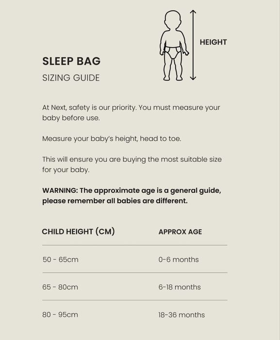 Спален чувал с ръкави 2.5 тог Next 6-18 месеца