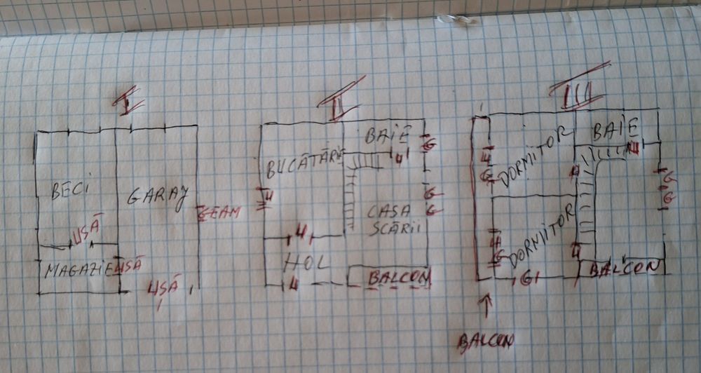 Vând casă în construcție din bolțari