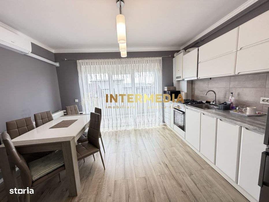 Apartament 2 camere Decomnadat 63 mp Clima Parcare Finisat Mobilat Uti