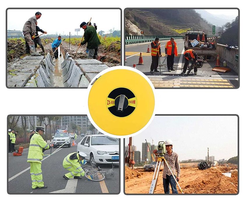 Ruleta 50 metri, banda din fibra de sticla