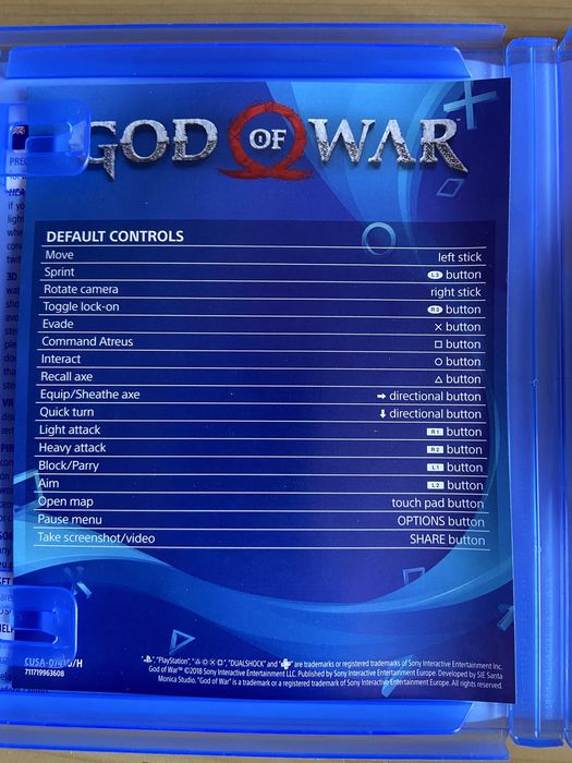 Игра За PS4 God Of War