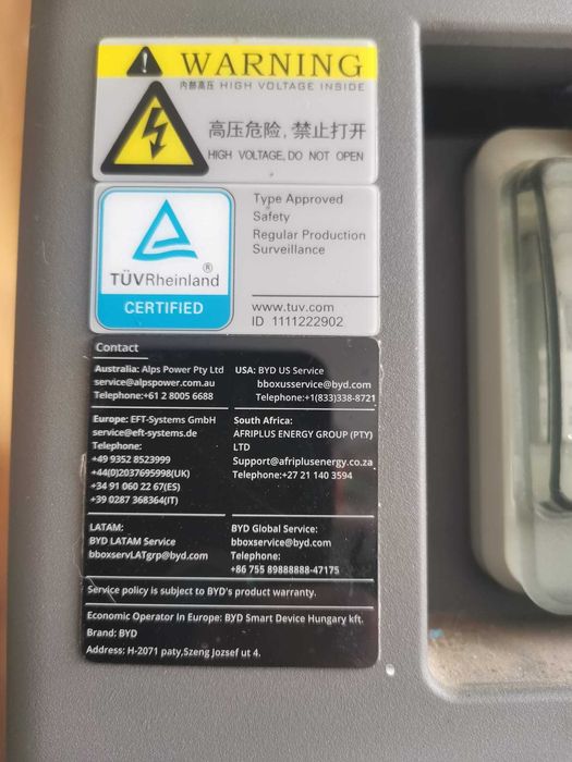BMS BYD pt acumulatori
