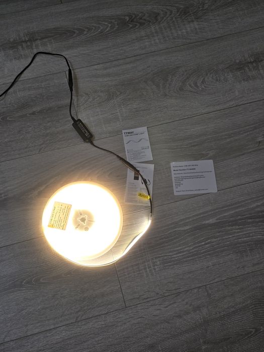 Bandă LED COB 10M 4000K cu telecomandă RF și sursă – 384 LED/m