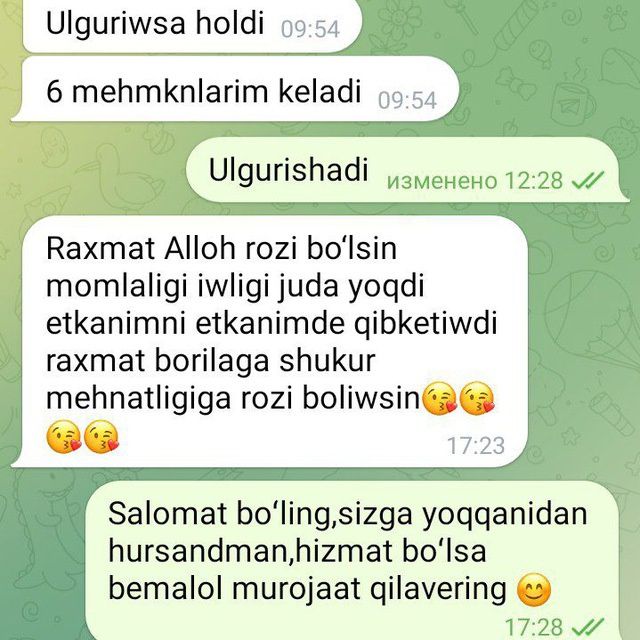 Uborka qilish xizmati,100% sifat va halol mehnat
