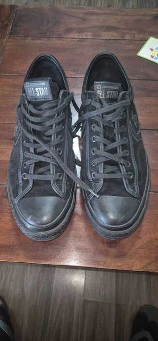 Converse Star Player Triple Black – Piele Întoarsă – Mărimea 43
