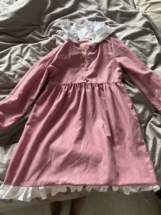 Платье детское розовое 146-152
