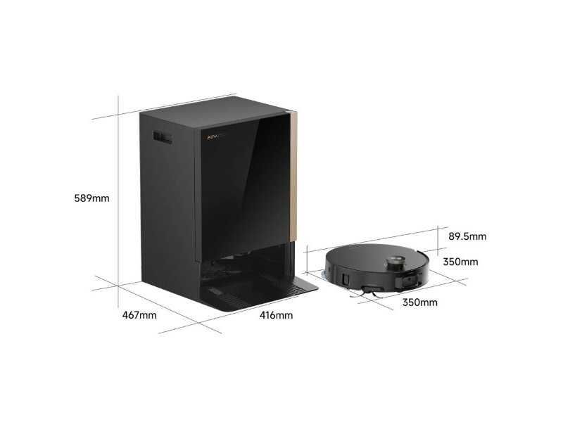 Робот Прахосмукачка MOVA MOBIUS 60 RLV83LE - 30000Pa, Черен
