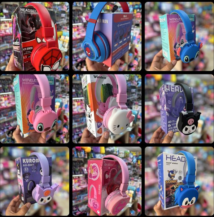 Детски слушалки Куроми,Хелоу Кити/Hello kitty headset/Kuromi