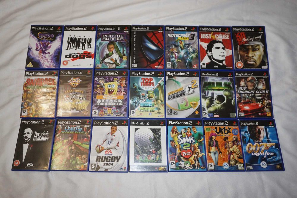 Лот от 254 игри за PS2 God Of War 2/Okami/Crash/GTA San Andreas/