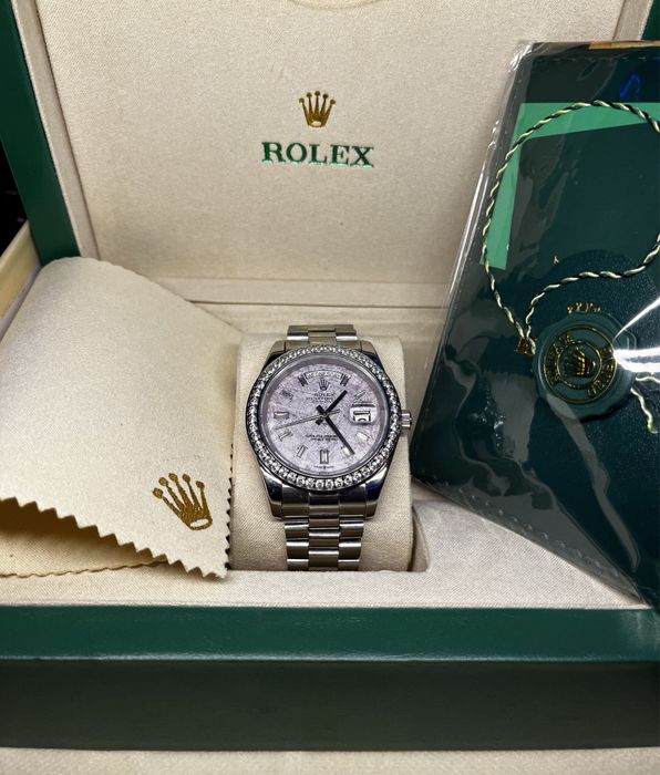 Rolex day date Meteorite  Moisanite уникат