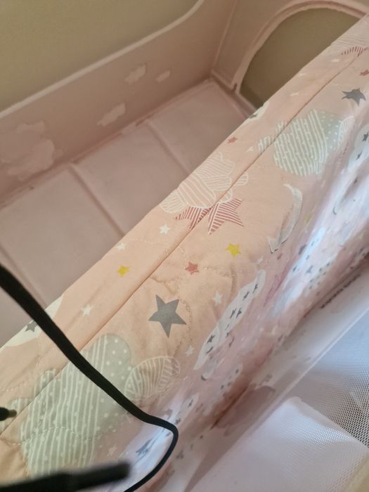 Бебешка кошара +матрак+ бебешка вана + проходилка розова Kikaboo