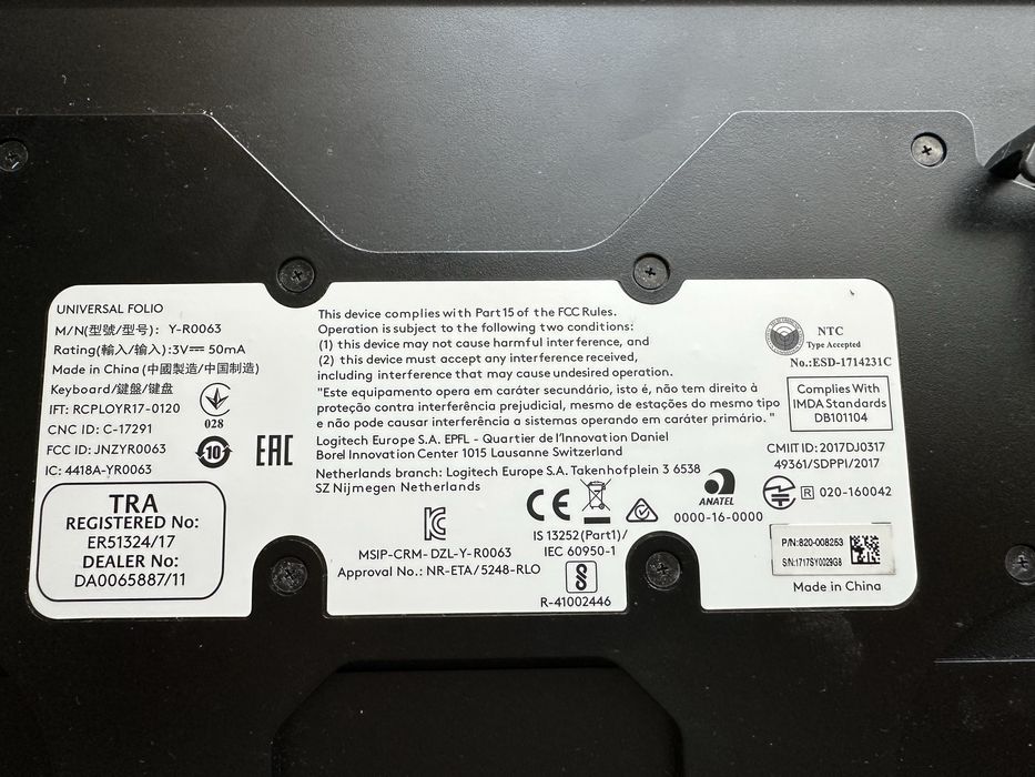 Tastatura universala Logitech bluetooth Universal Folio