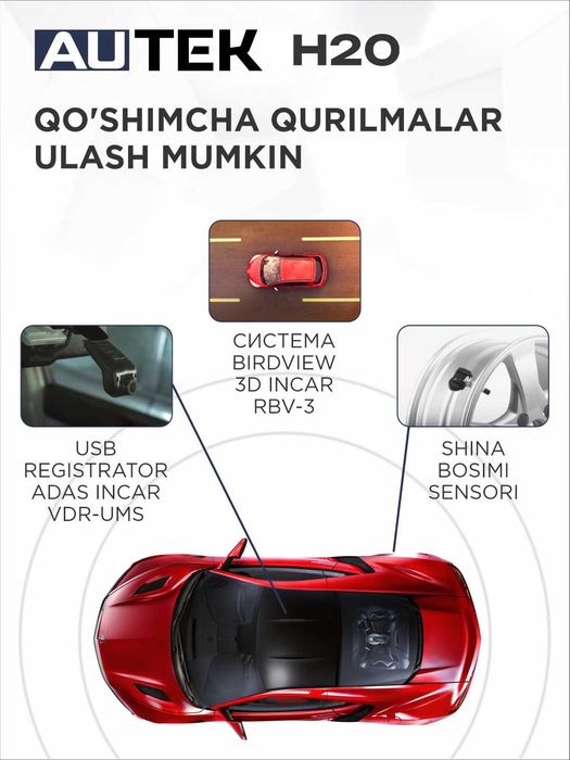 Автомобильный монитор Autek H20 9 и 10 д. 4/64GB Wi-Fi