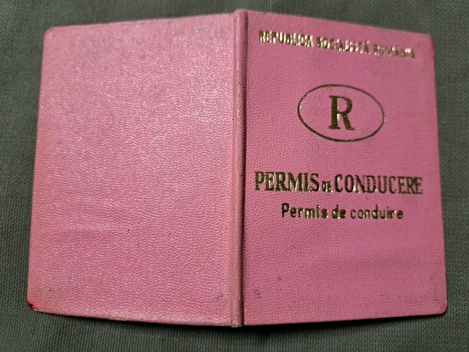Permis vechi  de conducere RSR