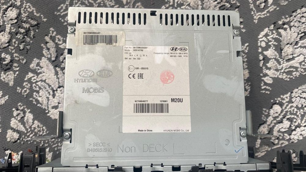 Родной магнитофон хундай  крета