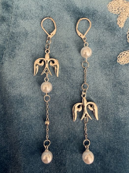 Серьги в национальном стиле.