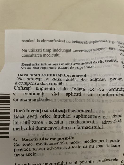 Levomecol Cicatrizant unguent 40g