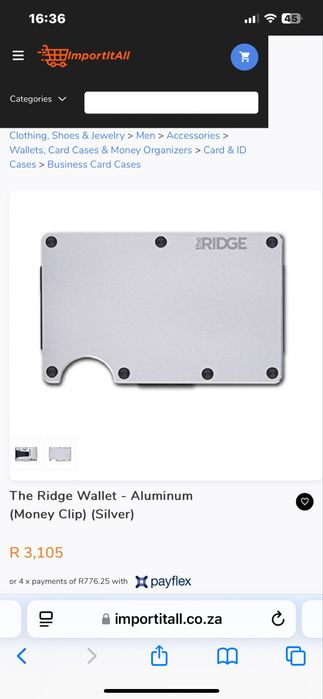 The Ridge Aluminum Wallet Алуминиев Портфейл