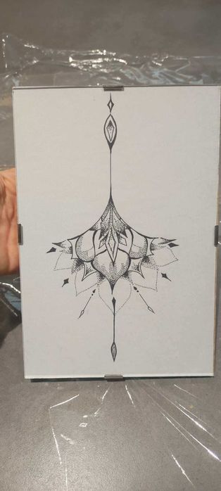 Мини картина, с туш