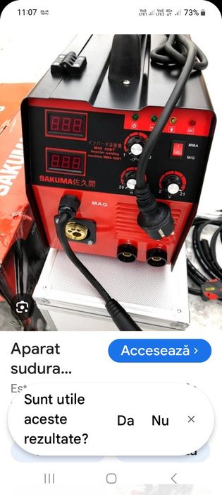 Aparat sudura cu sarma super 250 A   foarte puțin folosit
