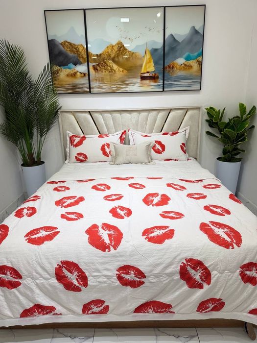 Летний комплект постельного белья с одеялом