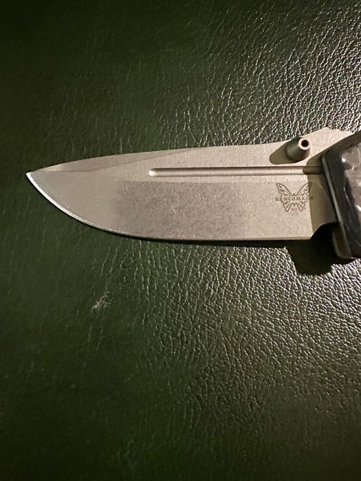 Bechmade Mini Adamas Marbled Carbon Fiber DROP-POINT