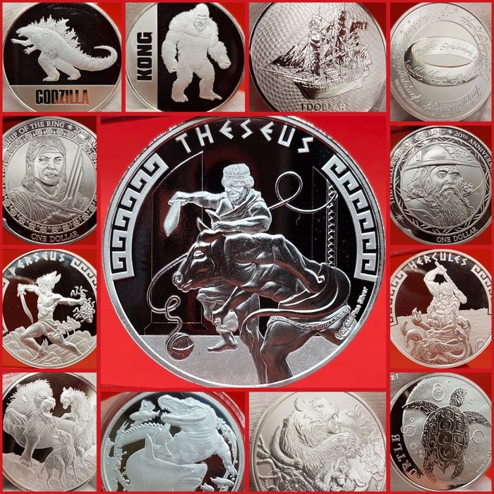 Noua Zeelanda Niue monede lingou argint 999