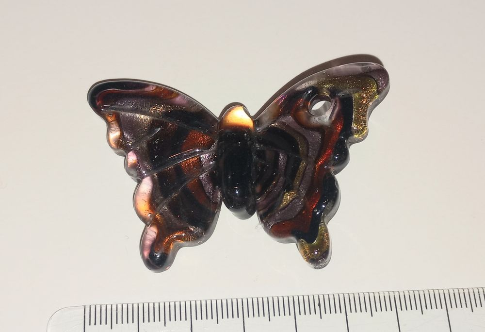 Pandantive sticlă Murano și lemn concav