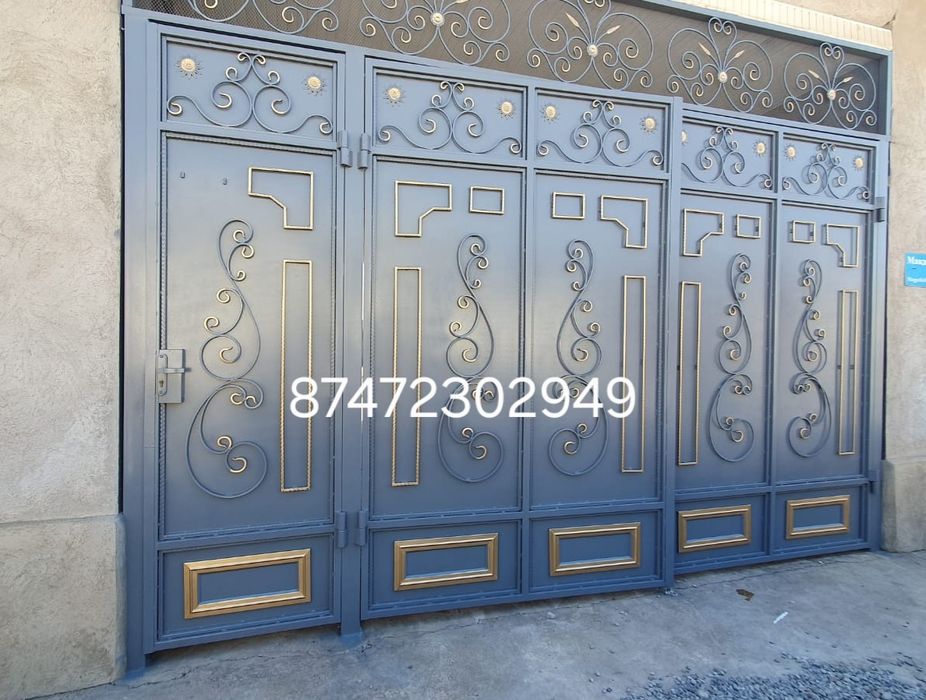 Покраска ворот,крышы,фасада