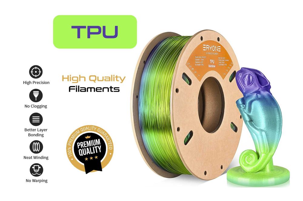 TPU Filament, ТПУ Филамент, (Гумена Нишка) за 3Д Принтер